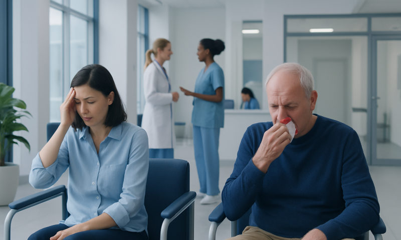 Health Library 17 Overview: Why headache and nosebleed can happen together — headache and nosebleed