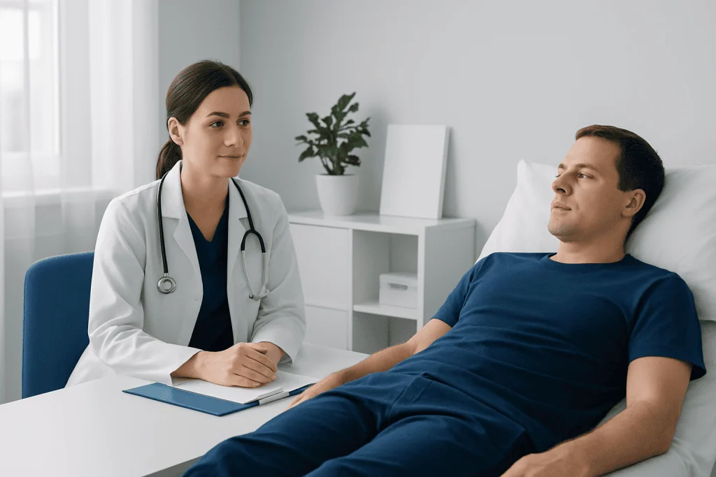 Possible benefits and common drawbacks — supine position