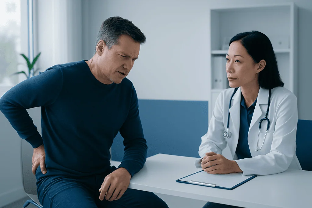 Possible causes and risk factors — lower back pain