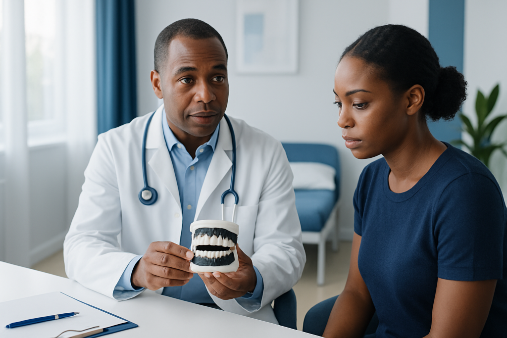Possible causes and risk factors — gums color black