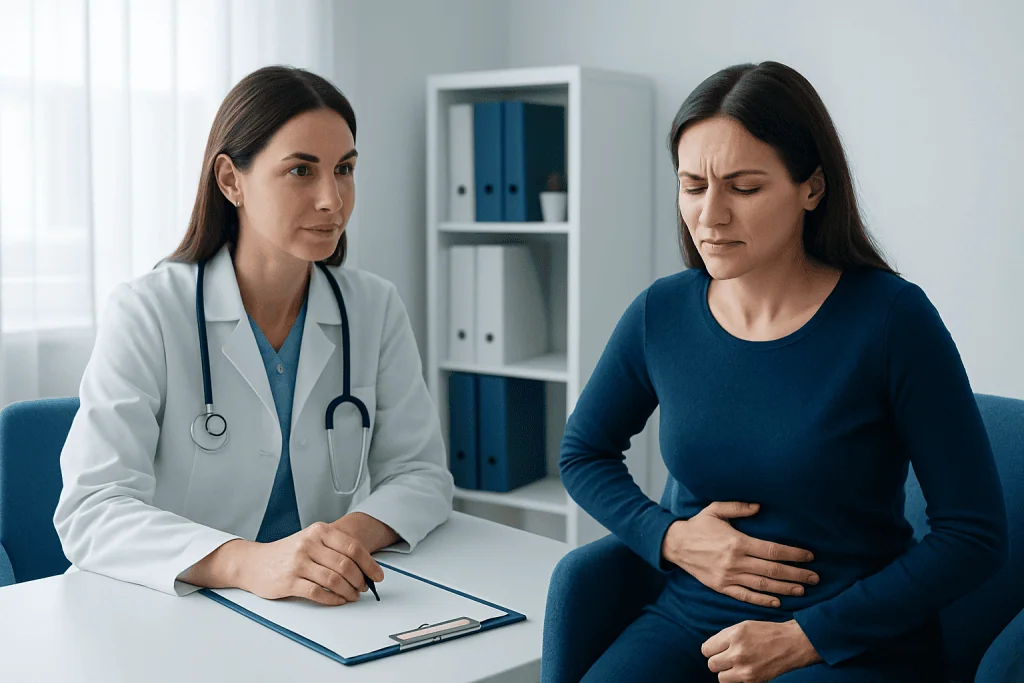 Possible Causes and Risk Factors — persistent nausea and bloating