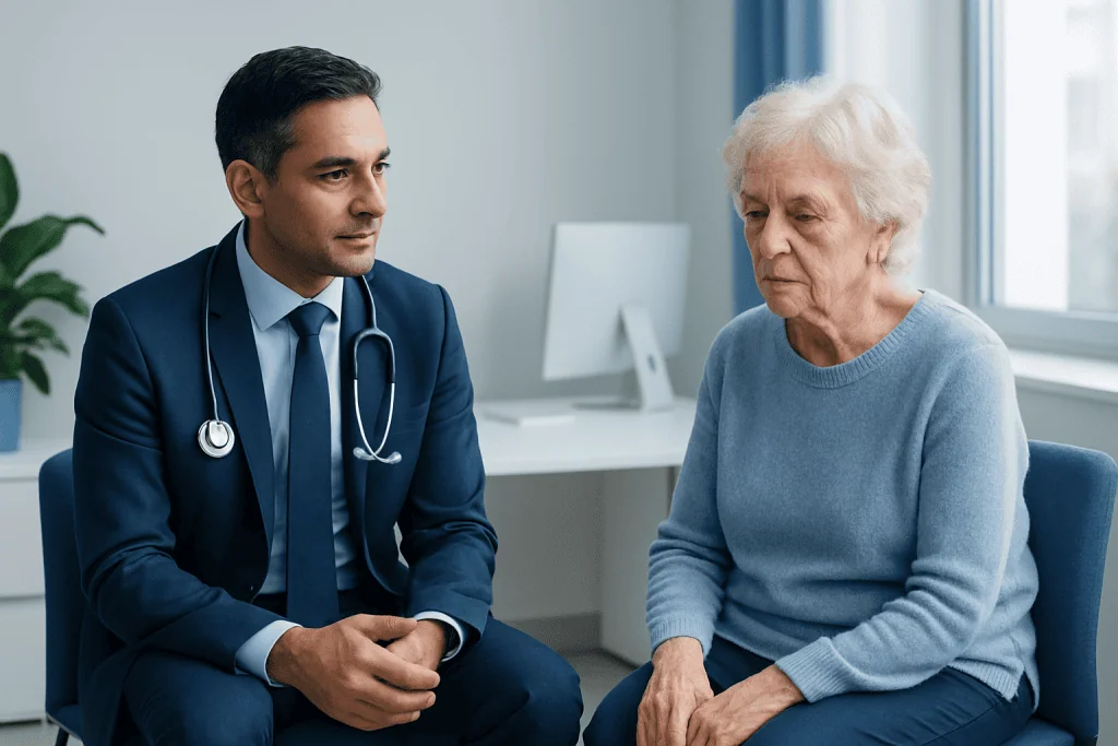 Geriatric neurology consultation for early dementia assessment at Acibadem Hospital.