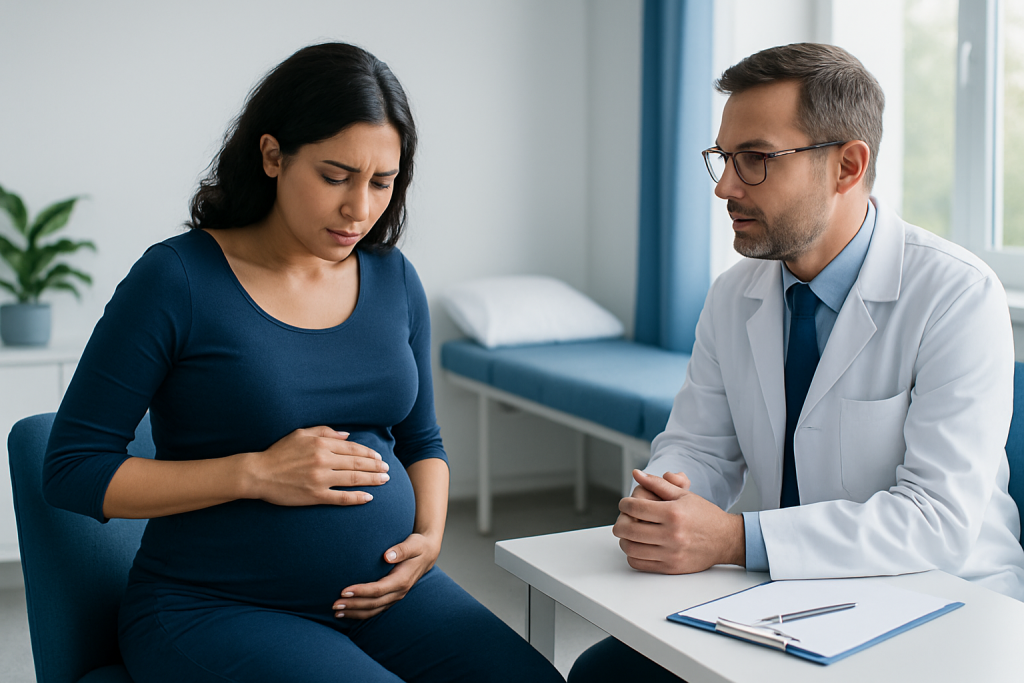 Possible causes, from common to more serious — high abdominal pain while pregnant
