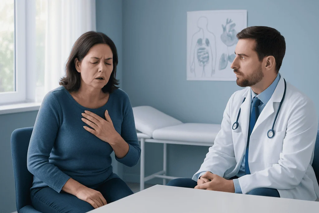 Shortness of Breath After Eating: An Evidence-Based Guide for Patients 3 Possible causes: from reflux and bloating to heart and lung conditions — shortness of breath after eating