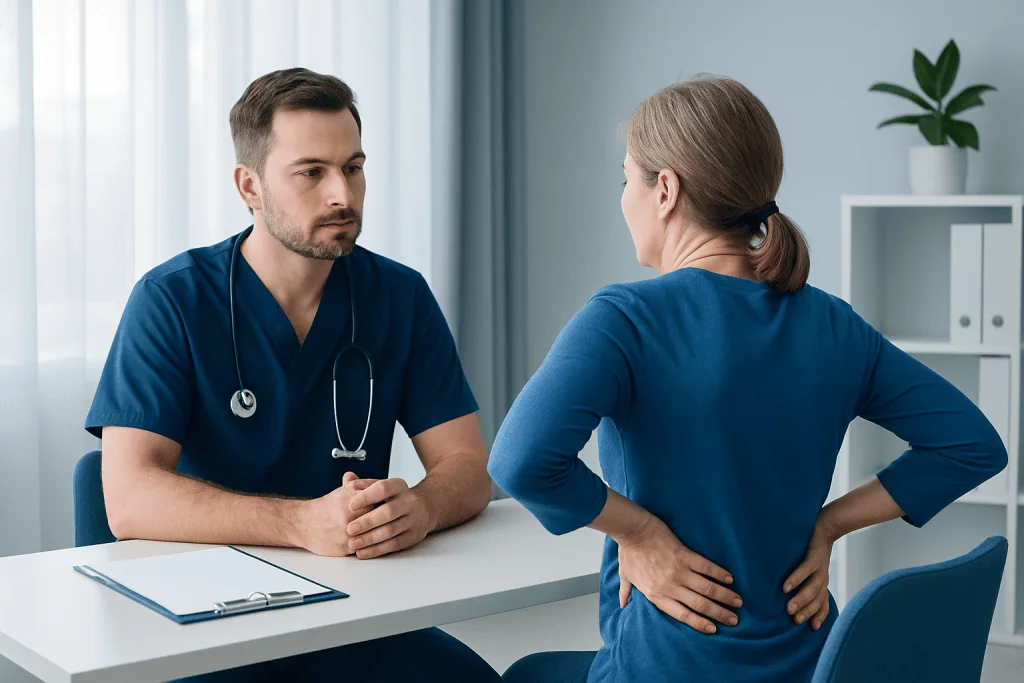 Possible causes of right mid-back pain — middle back right side