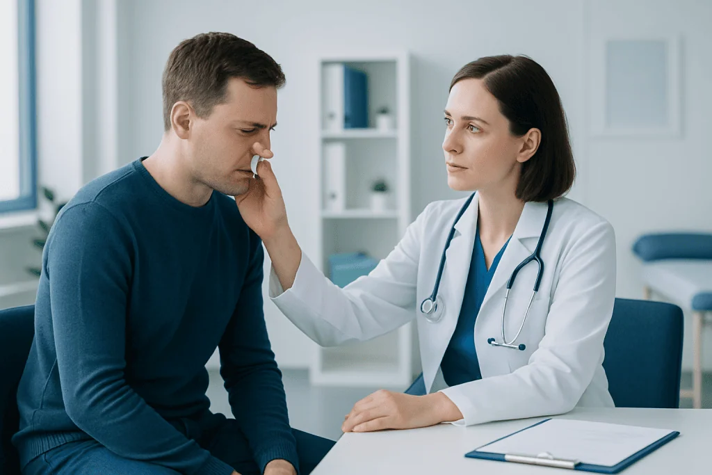 Possible causes of runny nose and throat pain — runny nose throat pain