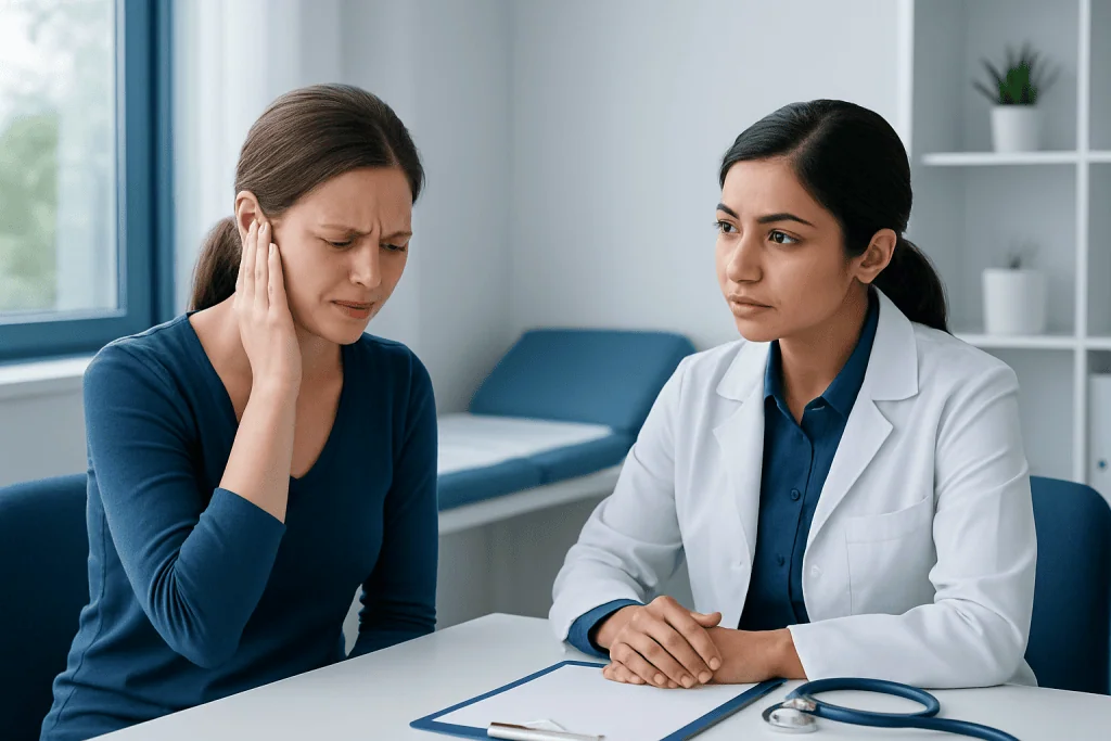 Possible causes of sharp pain in ear — sharp pain in ear