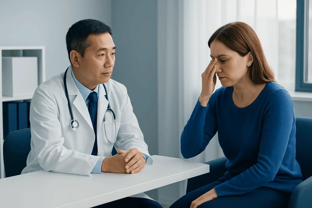 Possible causes of sinus symptoms — symptom sinus