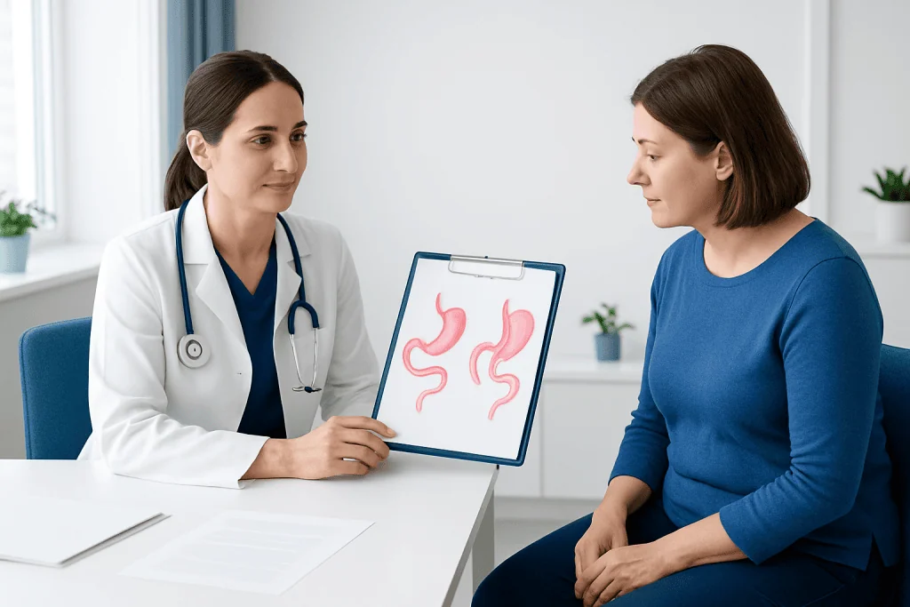 Potential benefits of each procedure — one-anastomosis gastric bypass vs gastric sleeve
