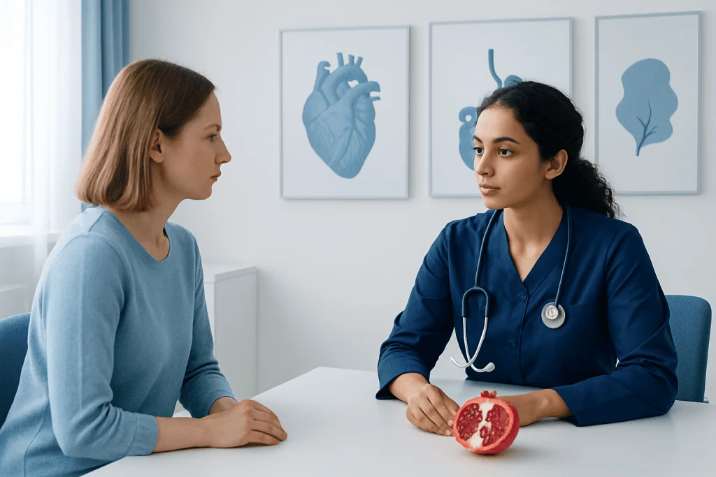 Potential health effects: heart, inflammation, and digestion — pomegranate benefits