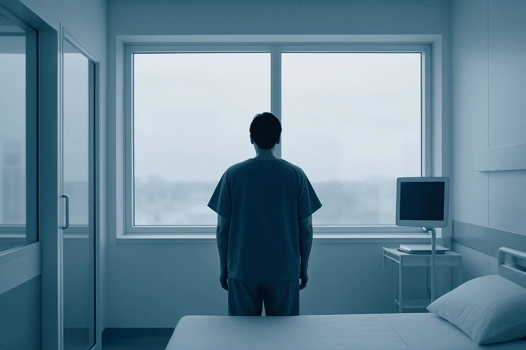Pubic hair removal: A Complete Medical Guide for Patients 1 Patient in hospital room looking out the window.
