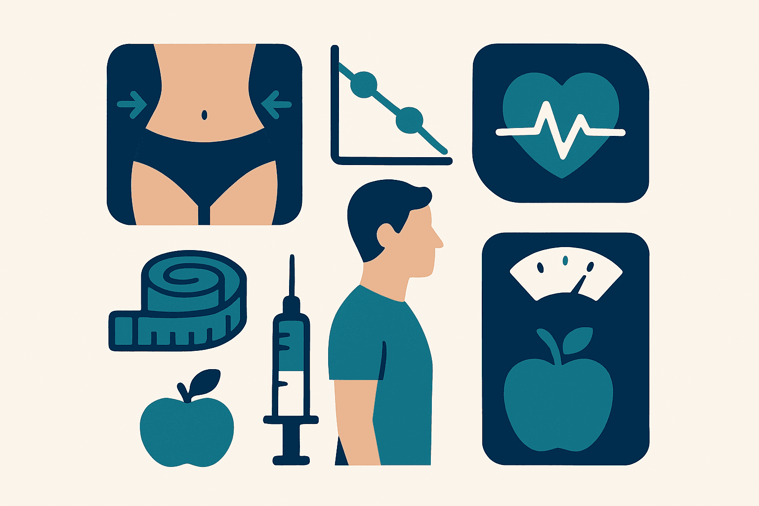 Weight loss journey with health monitoring and nutrition tools.