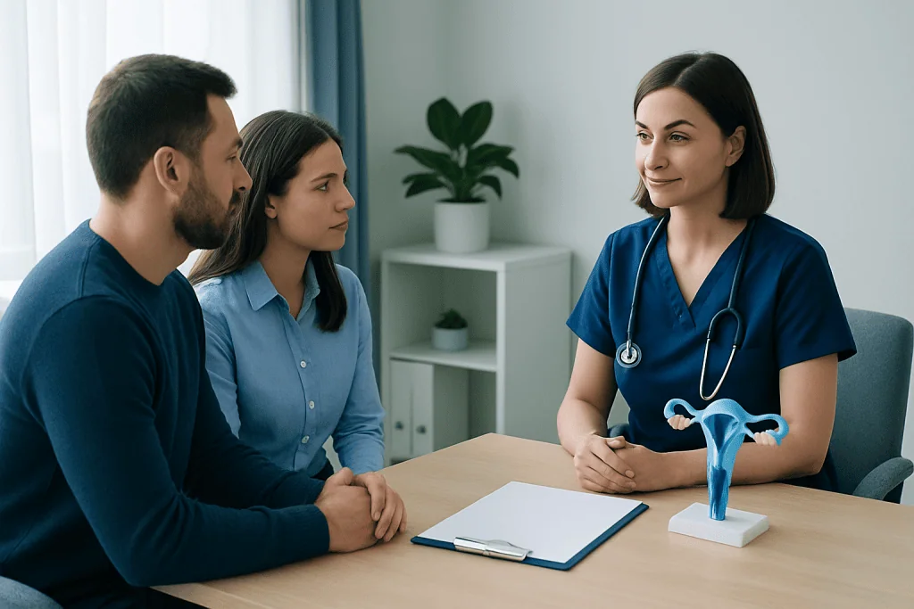 Fertility consultation with a doctor at Acibadem Hospitals Group.