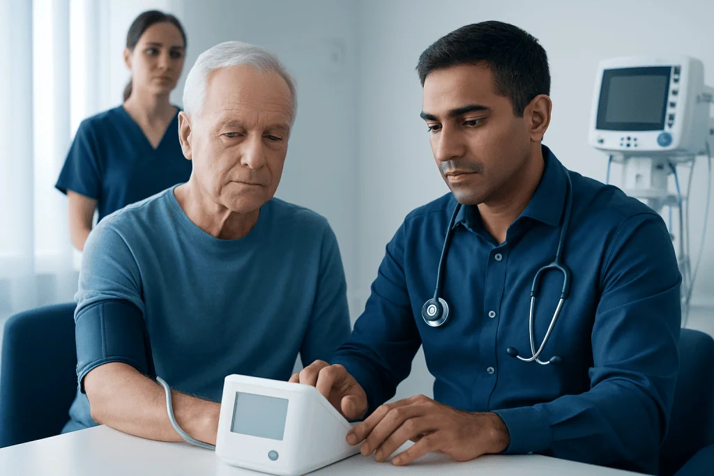 Reference ranges first, then age, sex, and context — high blood pressure medication
