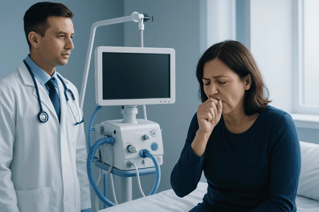 Signs and patterns to pay attention to — cough and coughing up blood