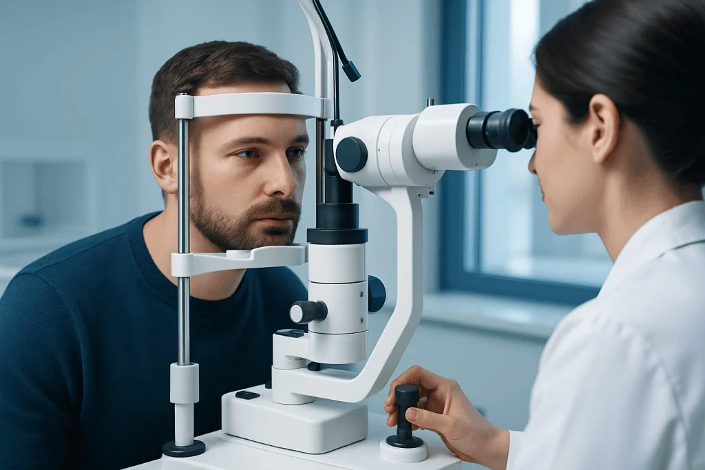 Signs and symptoms — megalocornea