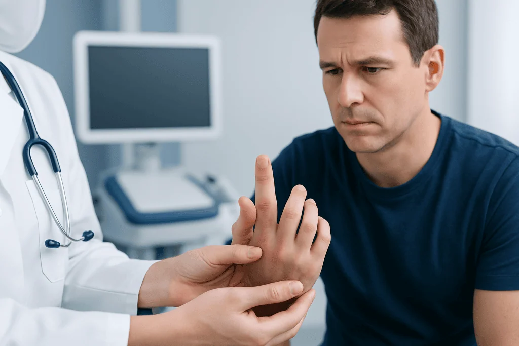 Signs and symptoms of a broken finger — broken finger