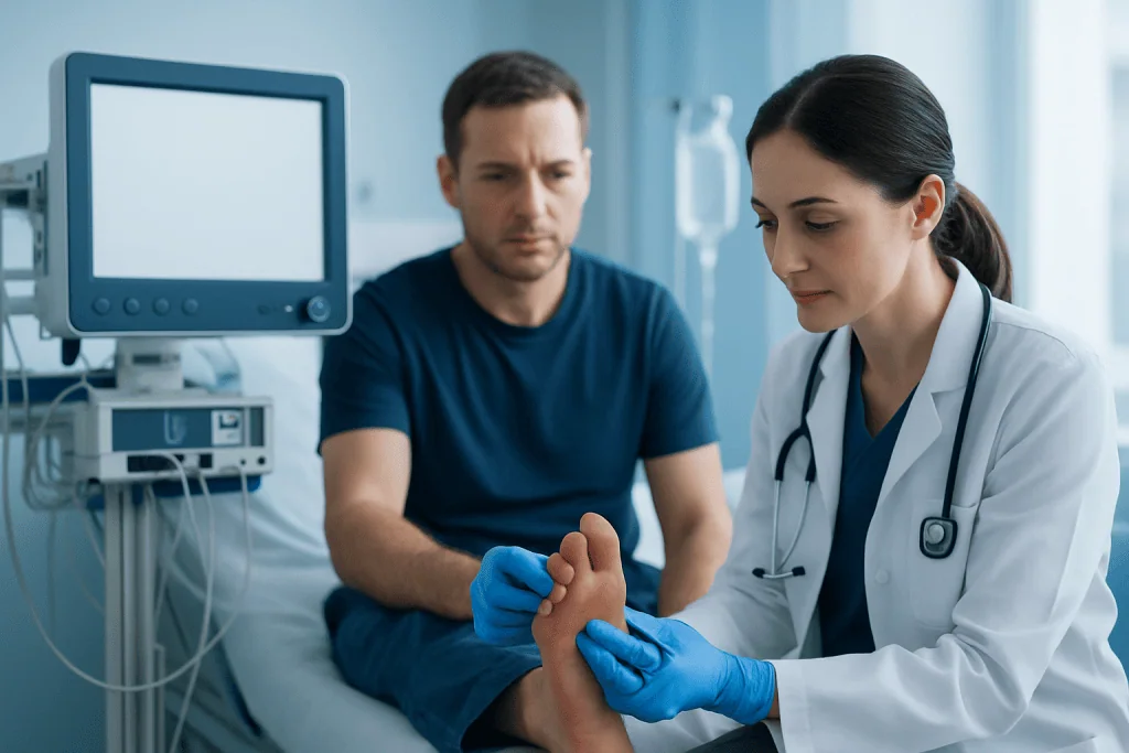 Signs and symptoms of an infected toe — infected toe
