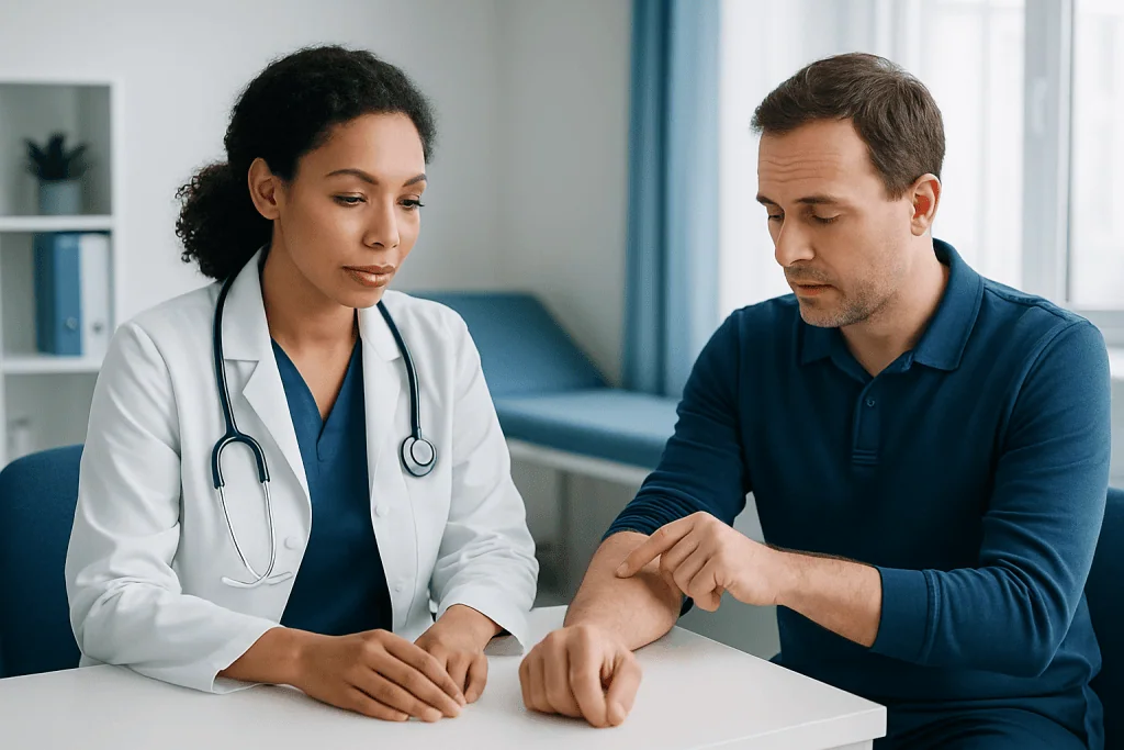 Signs and Symptoms to Notice — hair grows into skin