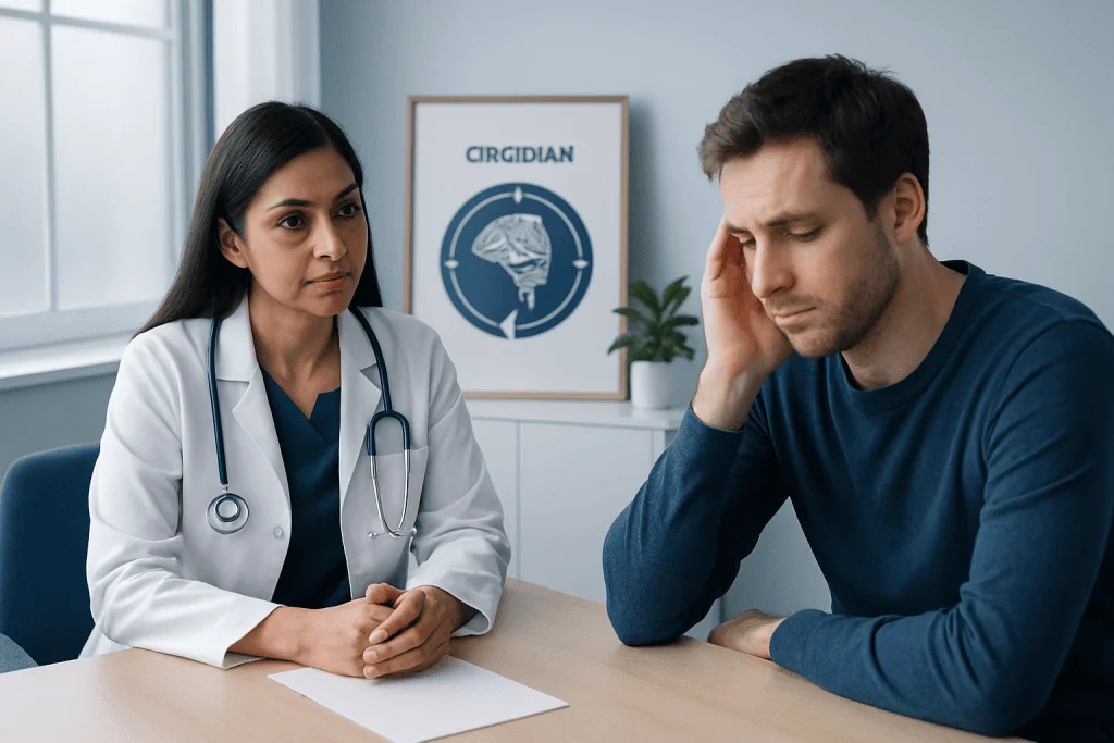 Signs of circadian disruption — circadian rhythm