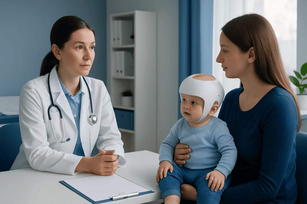 Signs, symptoms, and common risk factors — baby helmet