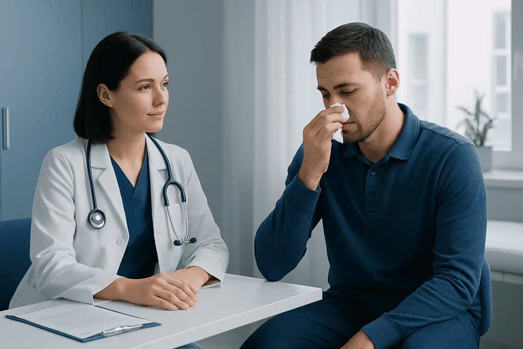 Step-by-Step: How to Stop a Nosebleed Safely — how to stop a nosebleed