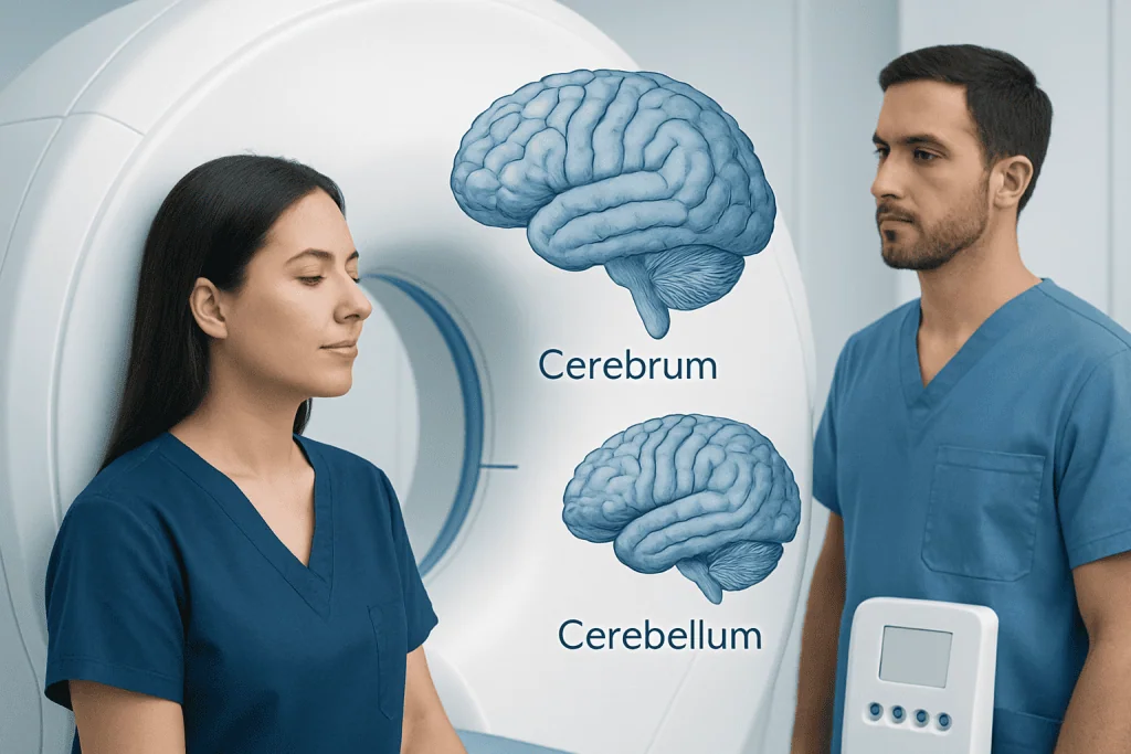 Structure and Location in the Brain — cerebrum vs cerebellum
