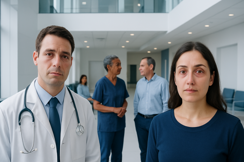 Stye vs Pink Eye: Key Differences and How Doctors Tell Them Apart 1 Medical professionals and patients in a hospital corridor.