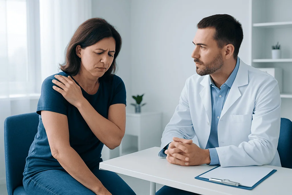 Symptoms — frozen shoulder