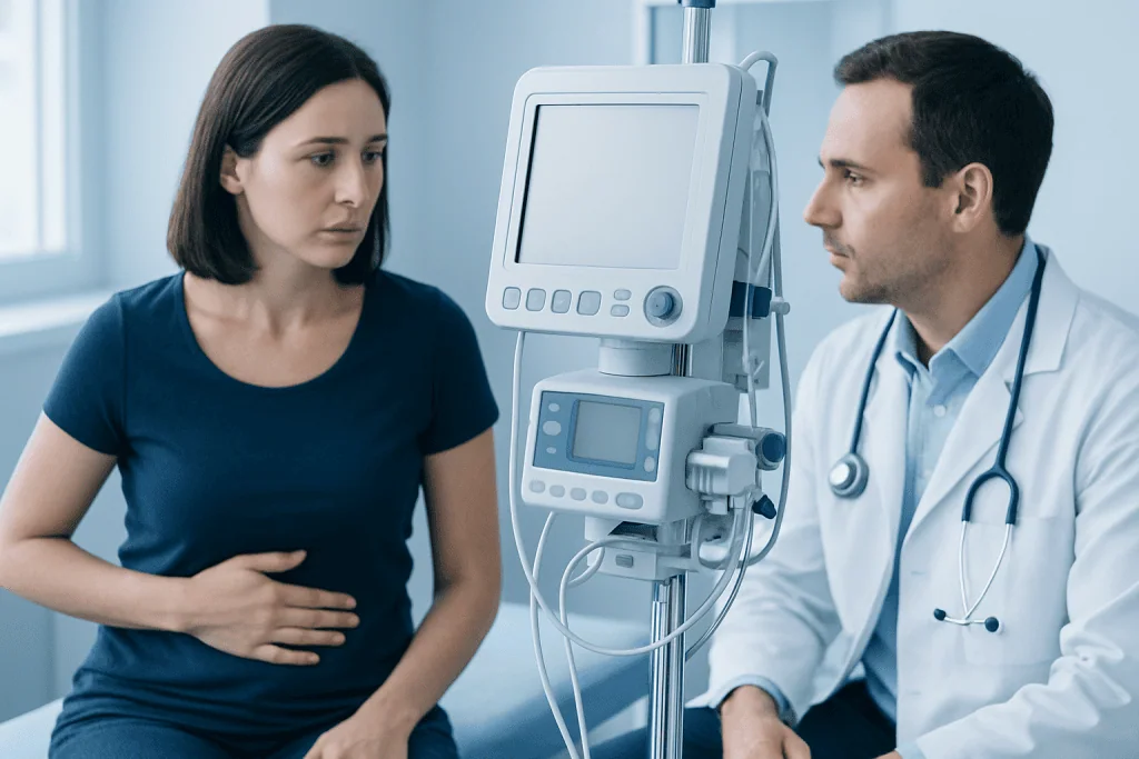 Symptoms — slow intestinal motility