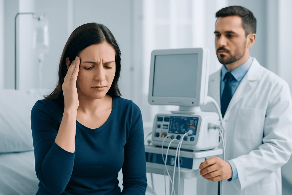 Symptoms — persistent aura without infarction