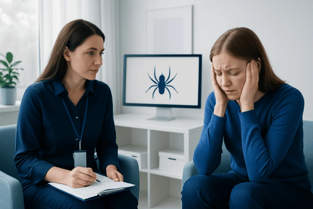 Symptoms and common triggers — arachnophobia