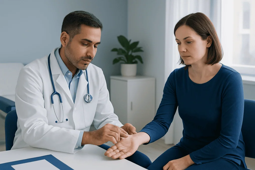 Symptoms and conditions linked with Tinel sign — tinel sign