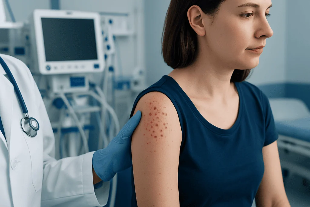 Symptoms and how folliculitis can look — folliculitis