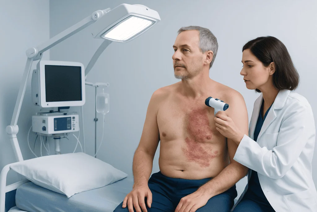 Lymphoma Fungoides: Symptoms, Causes, and Treatment Options 2 Symptoms and how it may appear on the skin — lymphoma fungoides