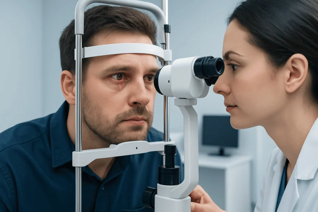 Symptoms and how it may feel — worm inside eyeball