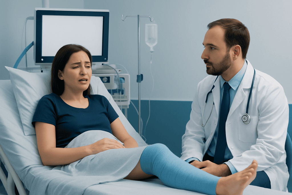 Symptoms and how it may feel — oblique fracture