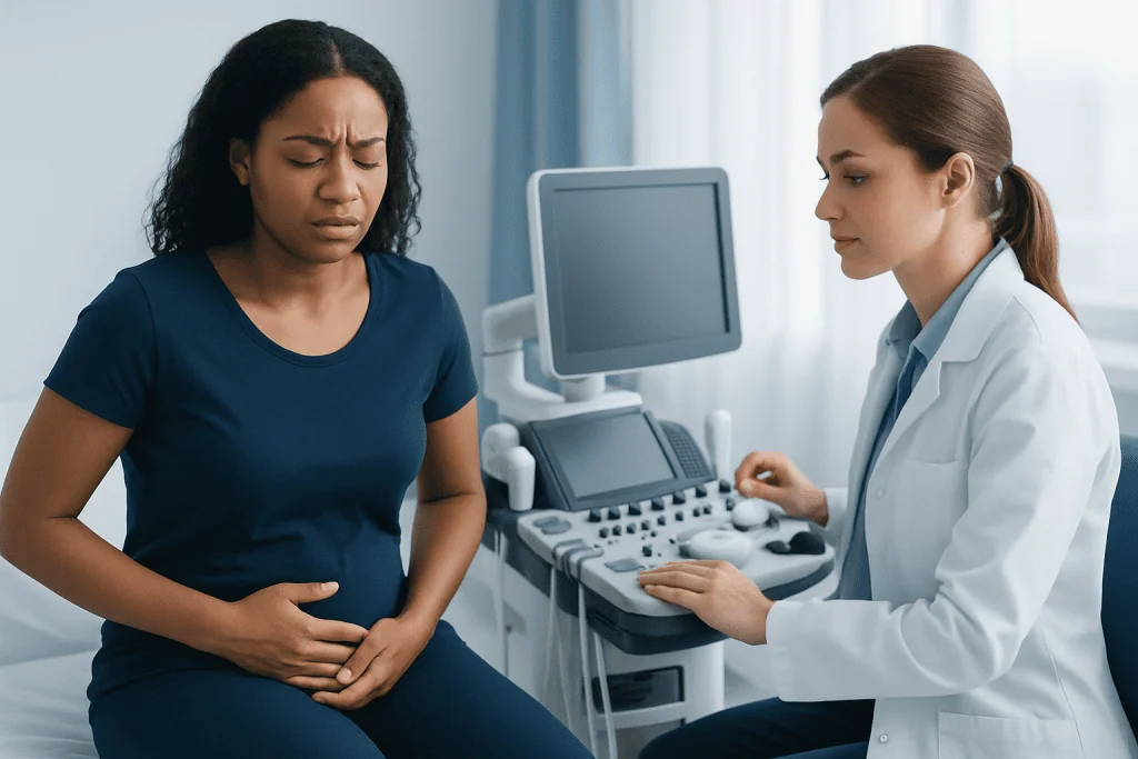 Symptoms and how it may feel — fibroid degeneration
