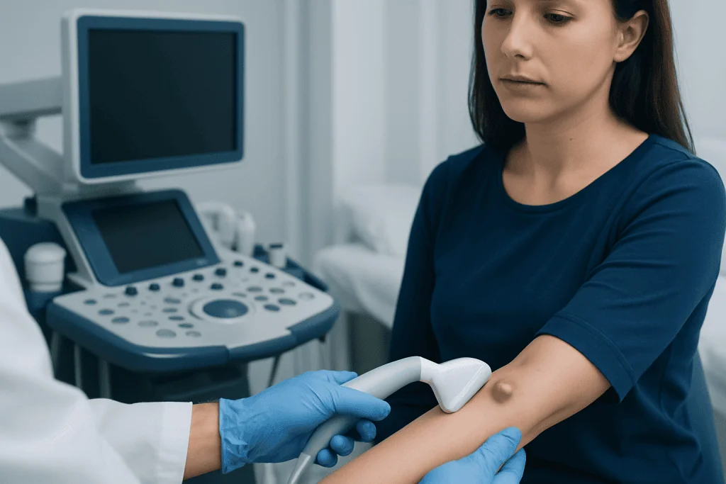 Symptoms and how it may look — cyst breakout