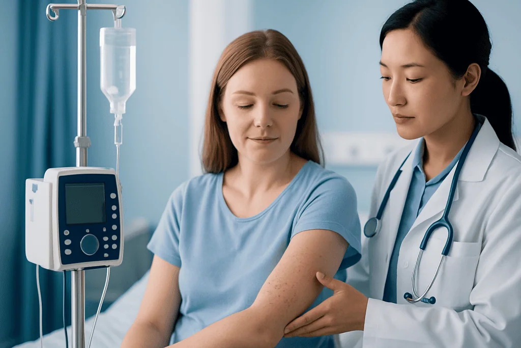 Symptoms and how the rash tends to look — sea lice bites