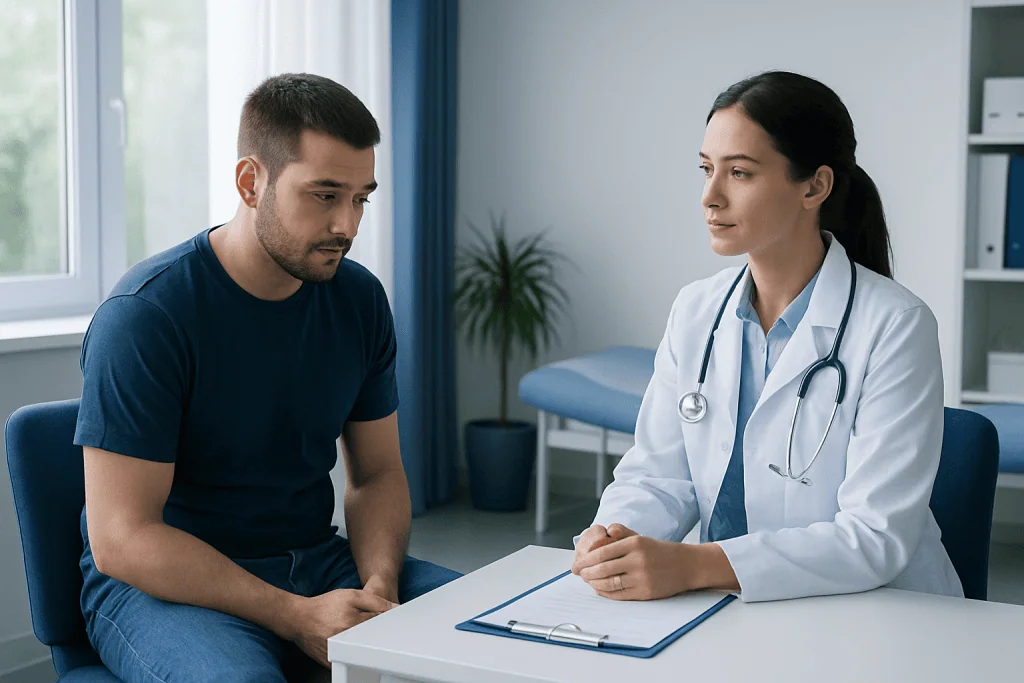 Symptoms and possible associated conditions — man with two penises