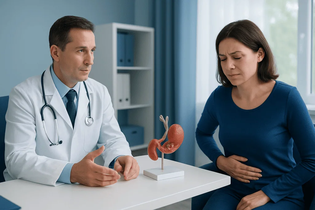 Symptoms and possible complications — cholelithiasis