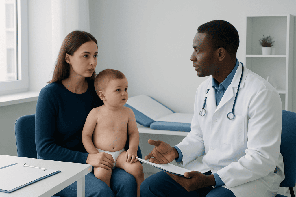 Symptoms and possible complications — roseola