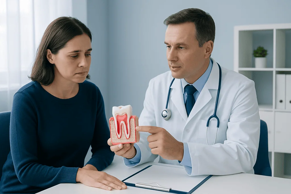 Symptoms and possible complications — periodontal pockets