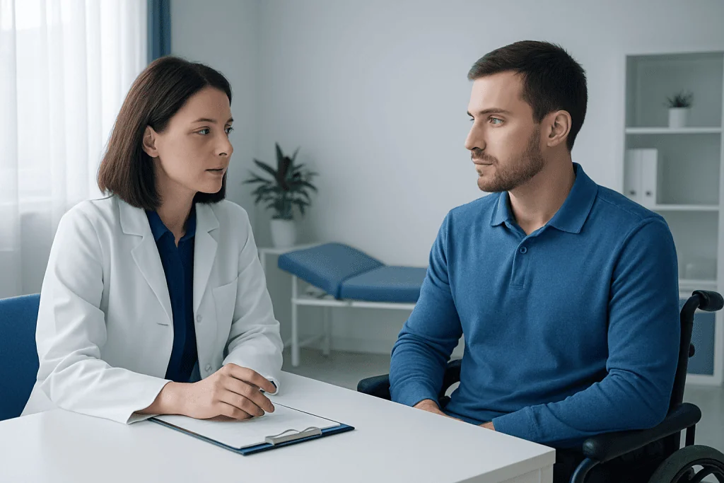 Symptoms and possible complications — tetraplegia