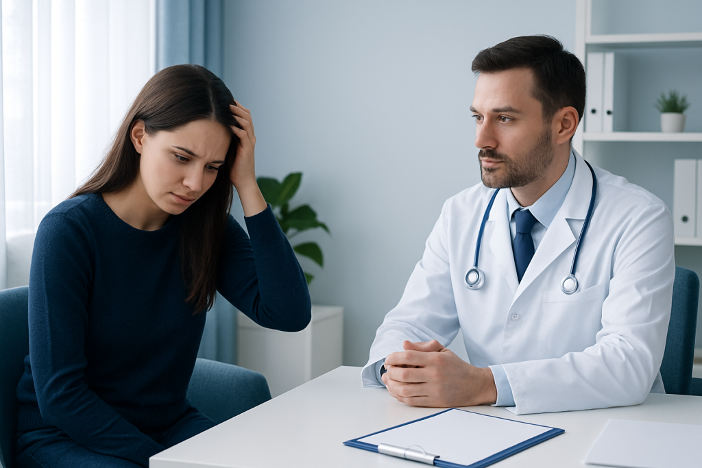 Symptoms and possible patterns — trichophobia