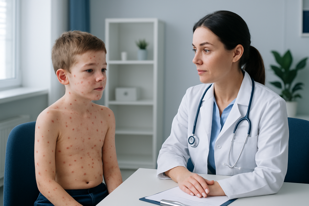 Symptoms and Rash Pattern — chicken pox