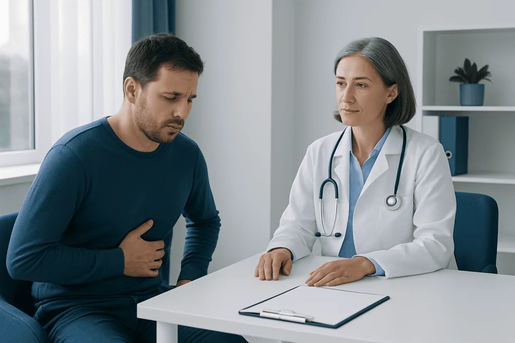 Symptoms and signs linked to abnormal gastrin — gastrin