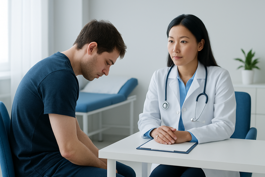 Symptoms and signs linked to slouching — slouching