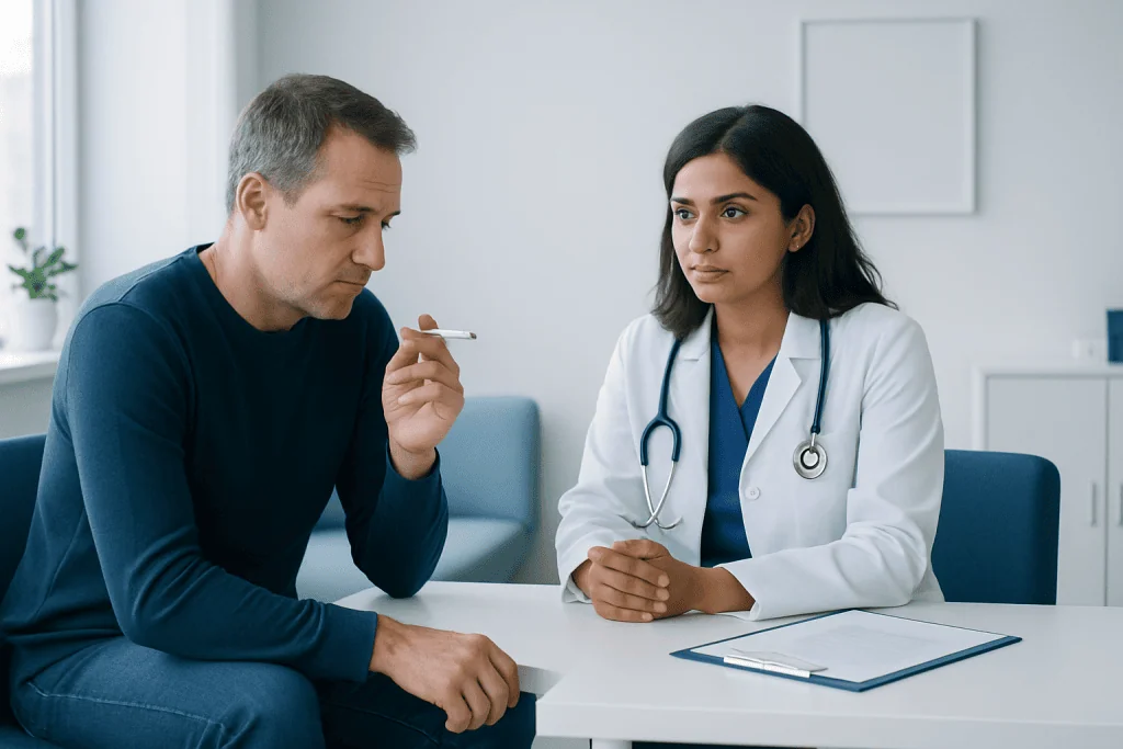 Symptoms and signs linked to smoking — smoking